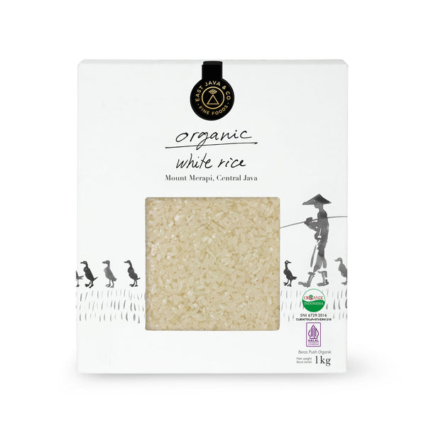 Organic White Rice - 1kg (Beras Putih Organik) – East Java & Co
