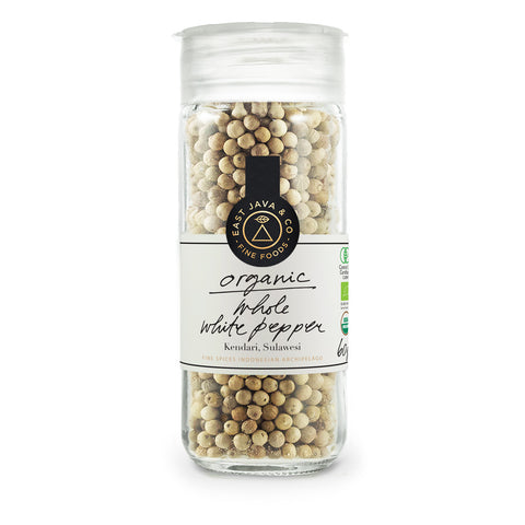 Organic Whole White Pepper - 60g