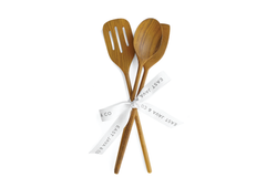 Teak Cooking Spatula Set