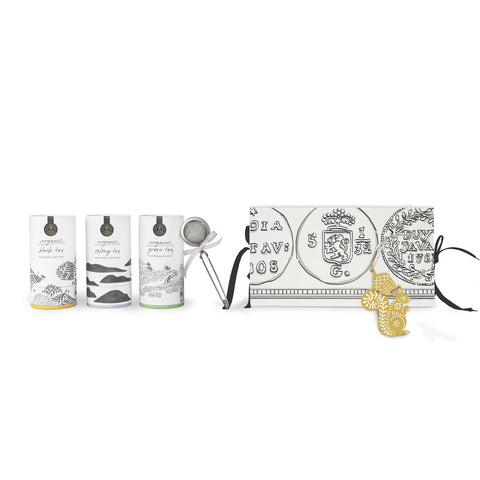 Organic Tea Gift Box with Tea Strainer