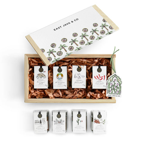 Salt And Spice Mix Wooden Set