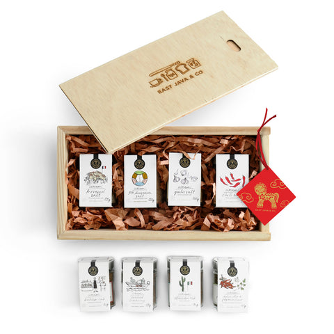 Salt And Spice Mix Wooden Set