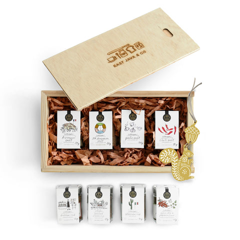 Salt And Spice Mix Wooden Set