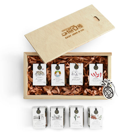 Salt And Spice Mix Wooden Set