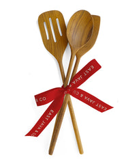 Teak Cooking Spatula Set