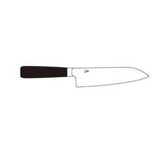 HK-2 Japanese Santoku Knife