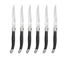 Laguiole Steak Knife Black - Set of 6