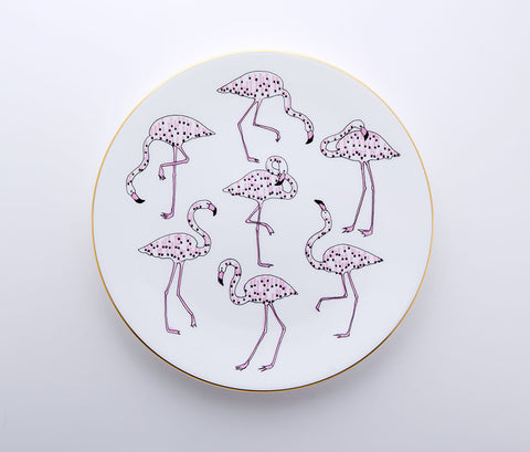 Tropique - Flamingo Coupe Plate 22cm